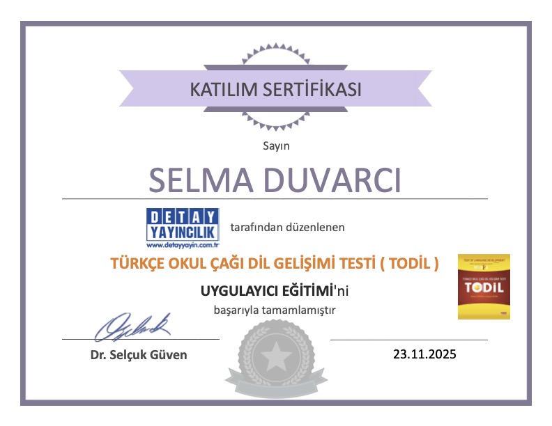 Mesleki eğitim sertifikası