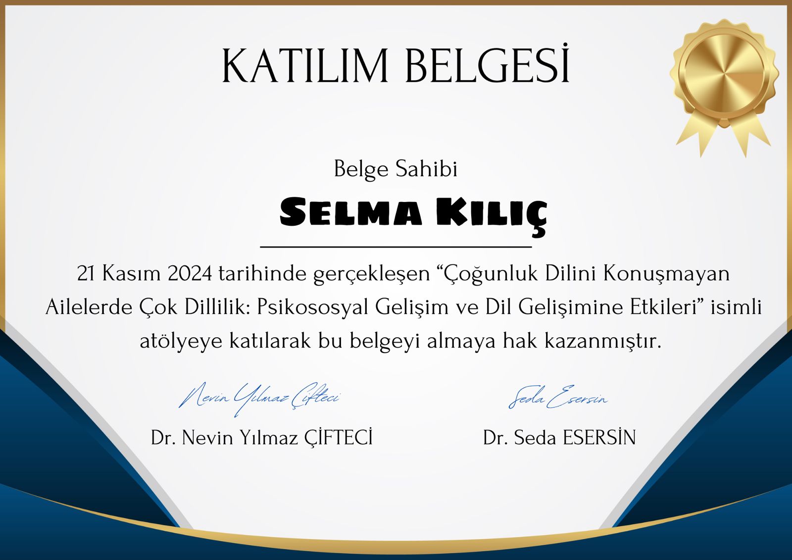 Mesleki eğitim sertifikası